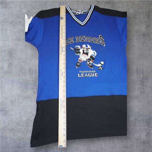 Vintage FILA Ice Demons Tasmanian League Jersey | Size S | Rare Cartoon Hockey G - Picture 9 of 12